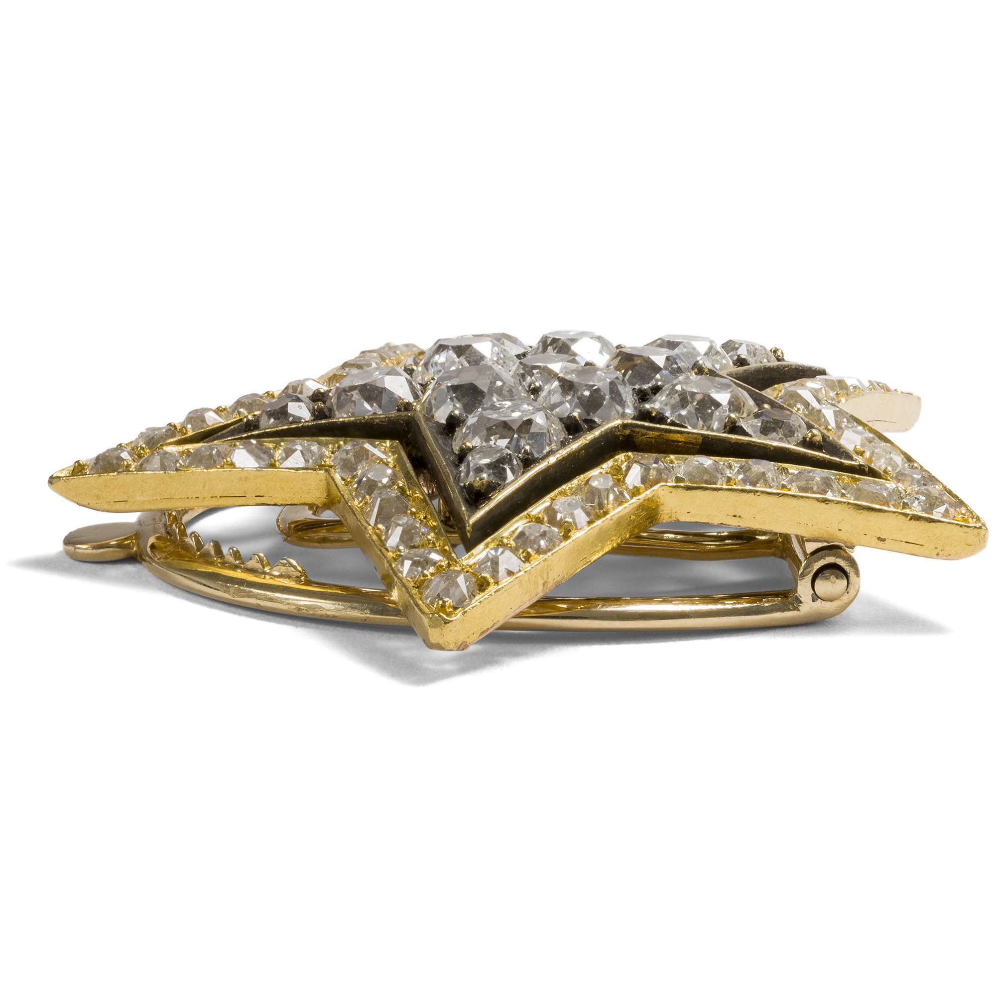616000-hofer-antikschmuck-Antike-Diamant-Stern-mit-7-18-ct-Altschliff-Diamanten-als-Schalclip-Tuchhalter-um-1880-Mein-Gluecksstern_1
