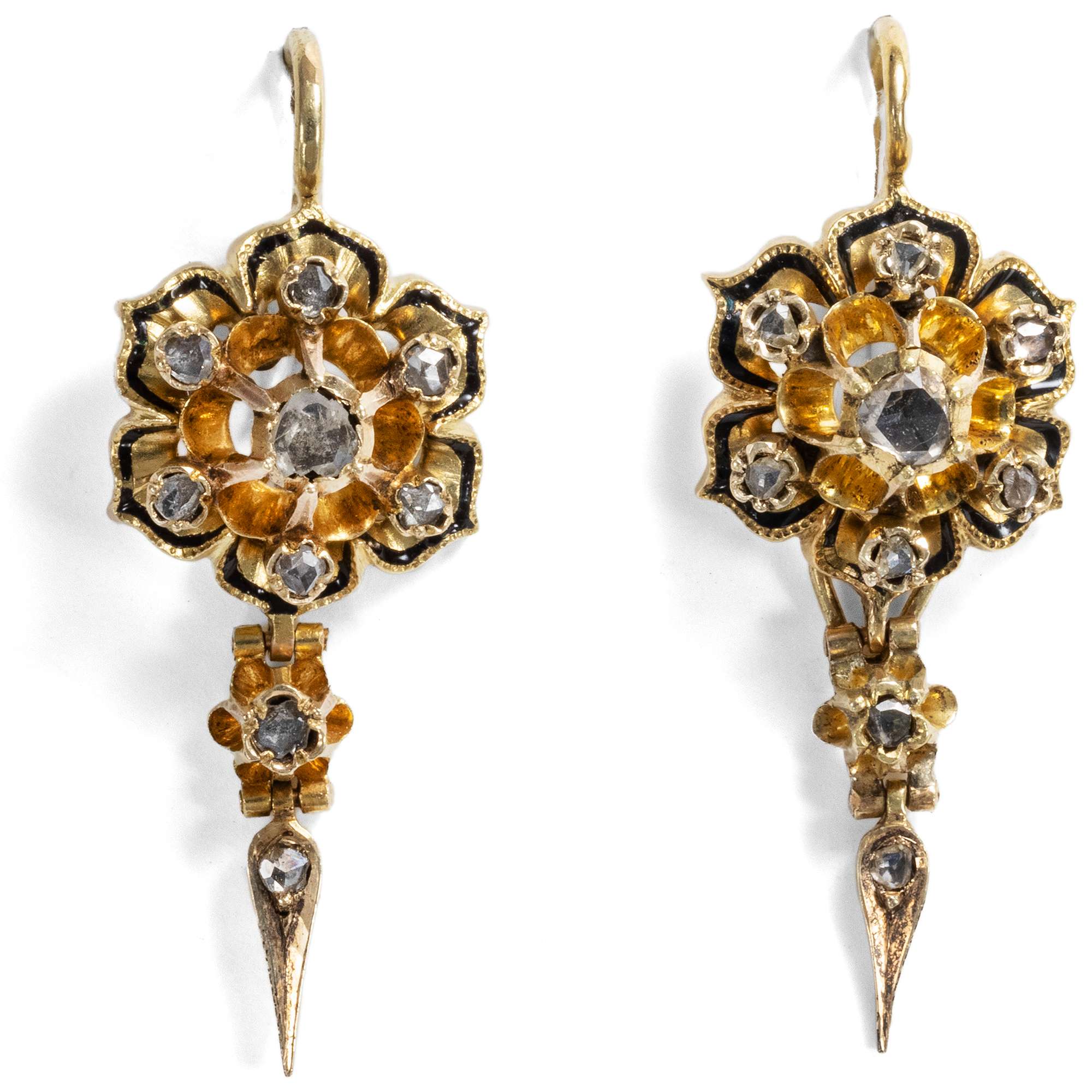 616600-hofer-antikschmuck-Antike-Demi-Parure-mit-Diamantrosen-in-emailliertem-Gold-oesterreich-Ungarn-um-1870-Bluetenregen_7