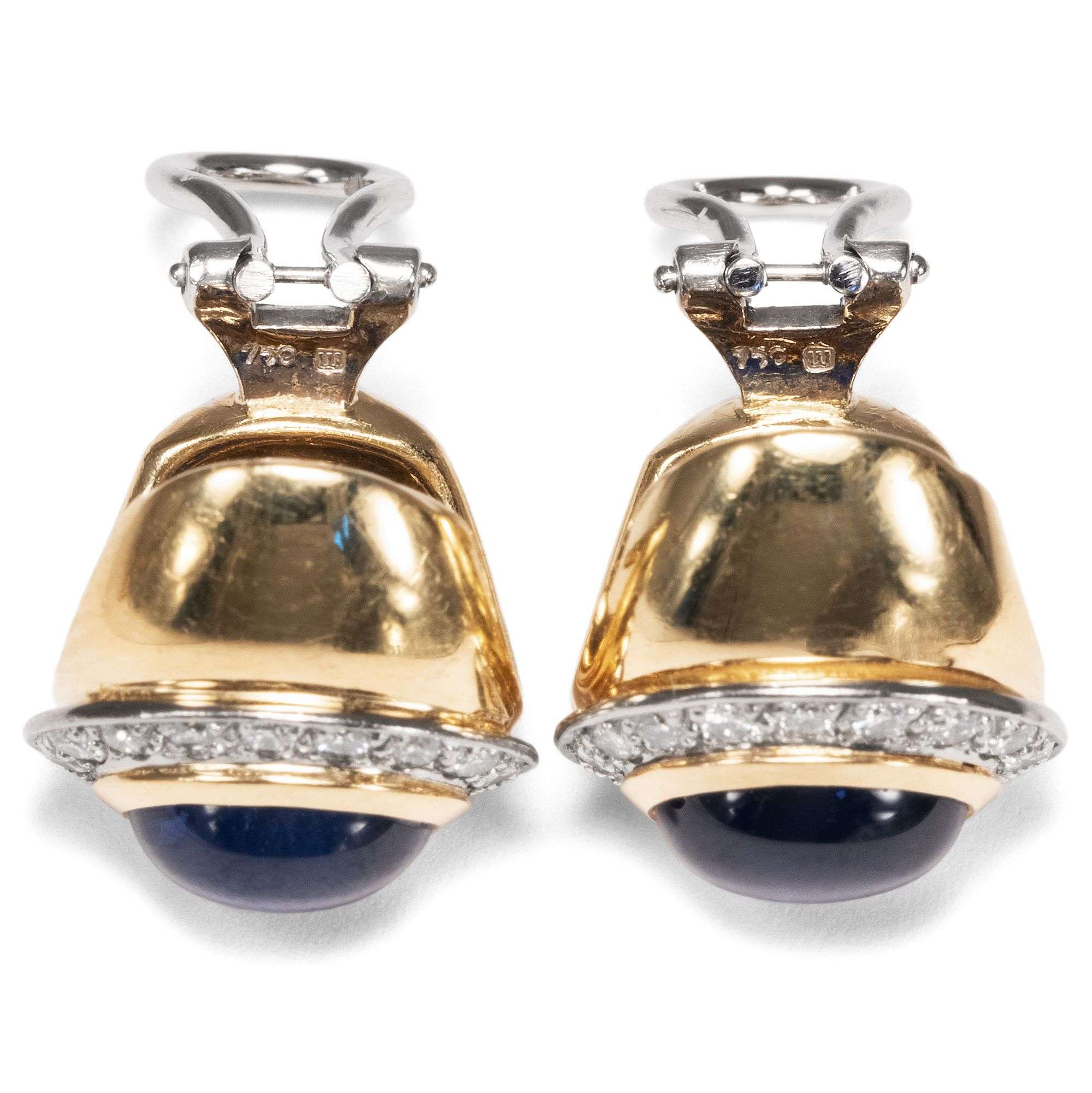 618354-hofer-antikschmuck-Edle-Kreolen-mit-Saphiren-und-Diamanten-in-Gold-um-1985-Power-Dress_5