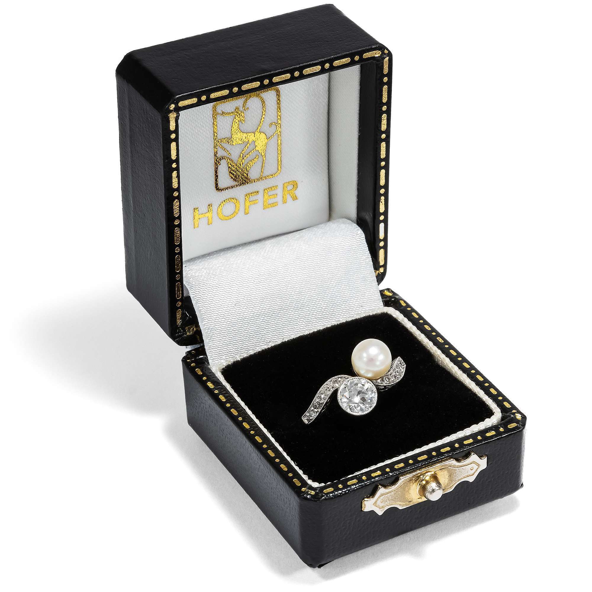 622247-hofer-antikschmuck-Eleganter-Toi-et-Moi-Ring-mit-Perle-und-Altschliff-Diamant-um-1920-Fliessende-Welle_6