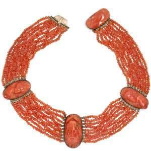 624819-hofer-antikschmuck-Antike-Demi-Parure-aus-Collier-und-Armband-aus-Mittelmeerkoralle-in-Gold-um-1825-Von-Goettern-begleitet_3