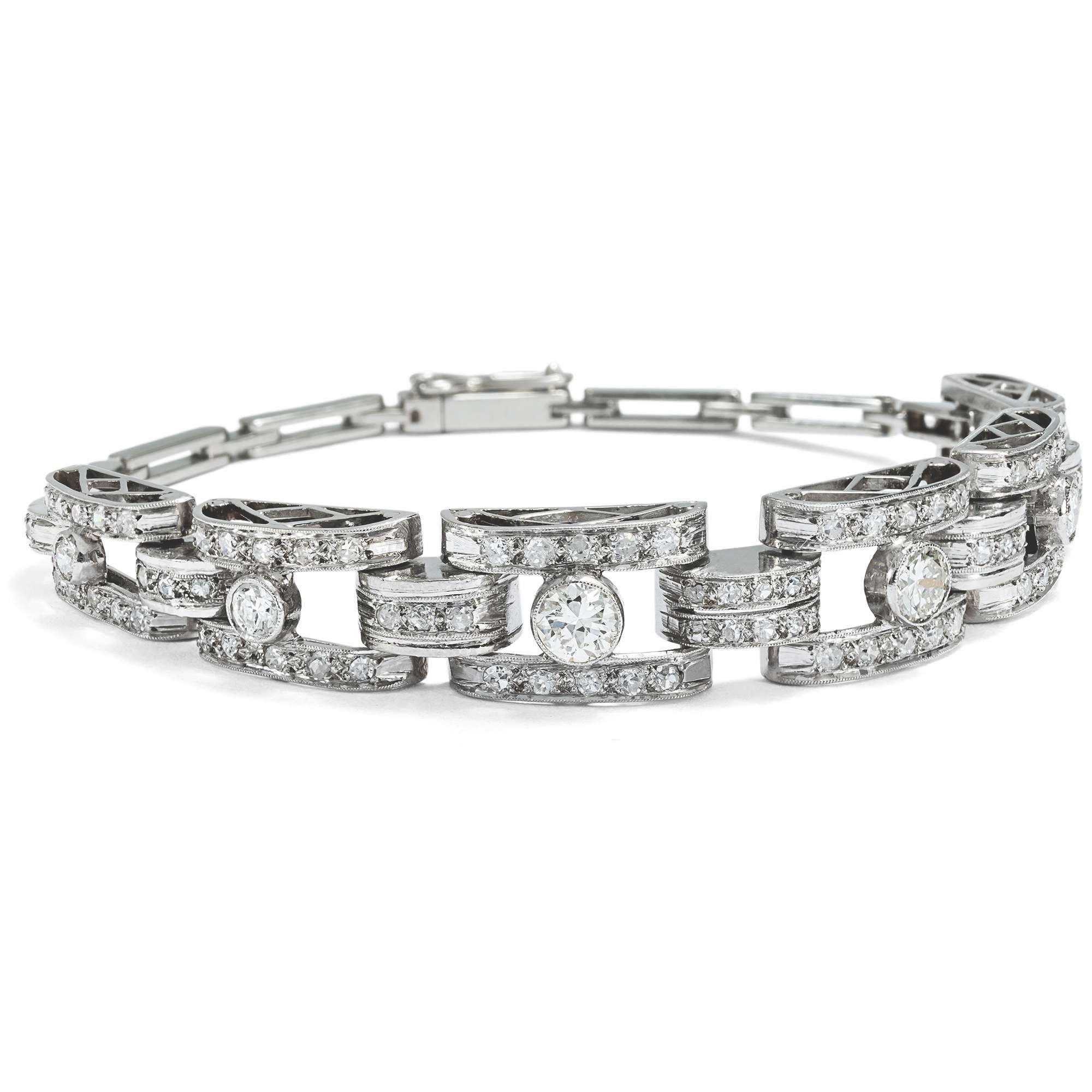 625725-hofer-antikschmuck-Edles-Diamant-Armband-des-spaeten-Art-Deco-Niederlande-um-1940-Lichtblick