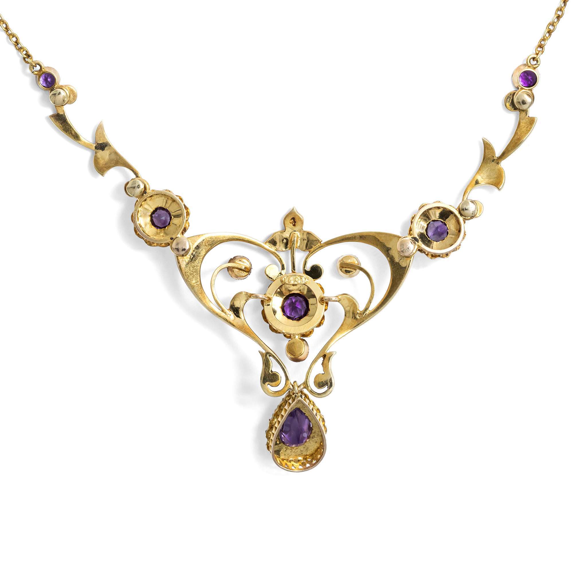 627050-hofer-antikschmuck-Antikes-Collier-mit-Amethysten-und-Saatperlen-in-Gold-Grossbritannien-um-1905-Edwardian-Elegance_4